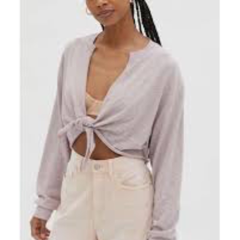 URBAN OUTFITTERS OUT FROM UNDER LARK TIE CARDIGAN